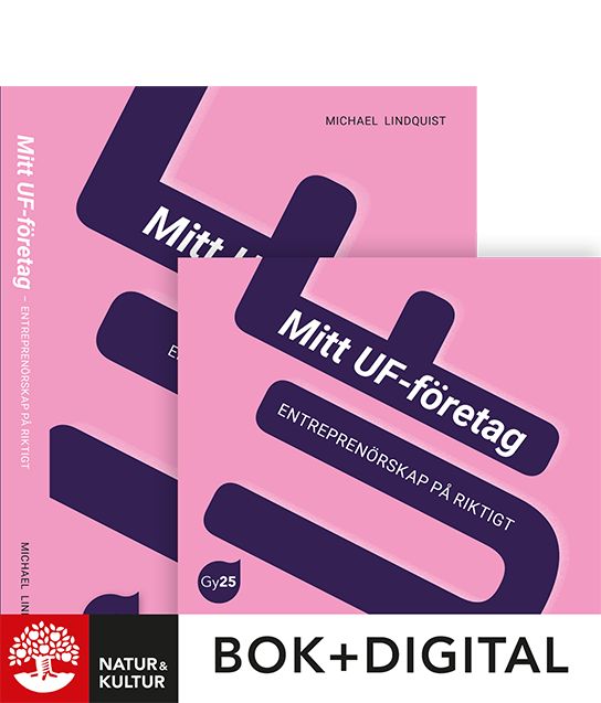 Mitt UF-företag. Entreprenörskap på riktigt Paket Bok+Digital