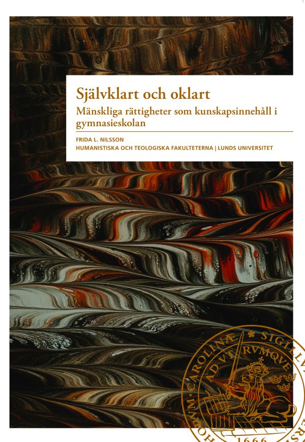 Självklart och oklart : mänskliga rättigheter som kunskapsinnehåll i gymnasieskolan