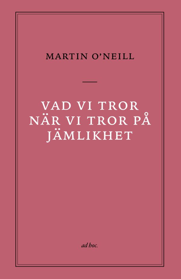 Vad vi tror när vi tror på jämlikhet